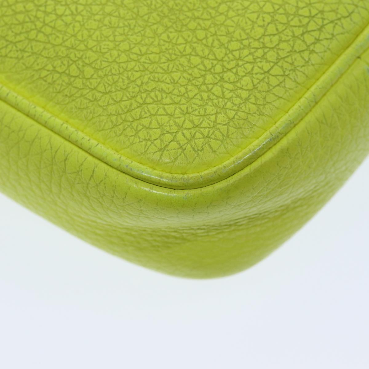 FENDI Shoulder Bag Leather Yellow 75221