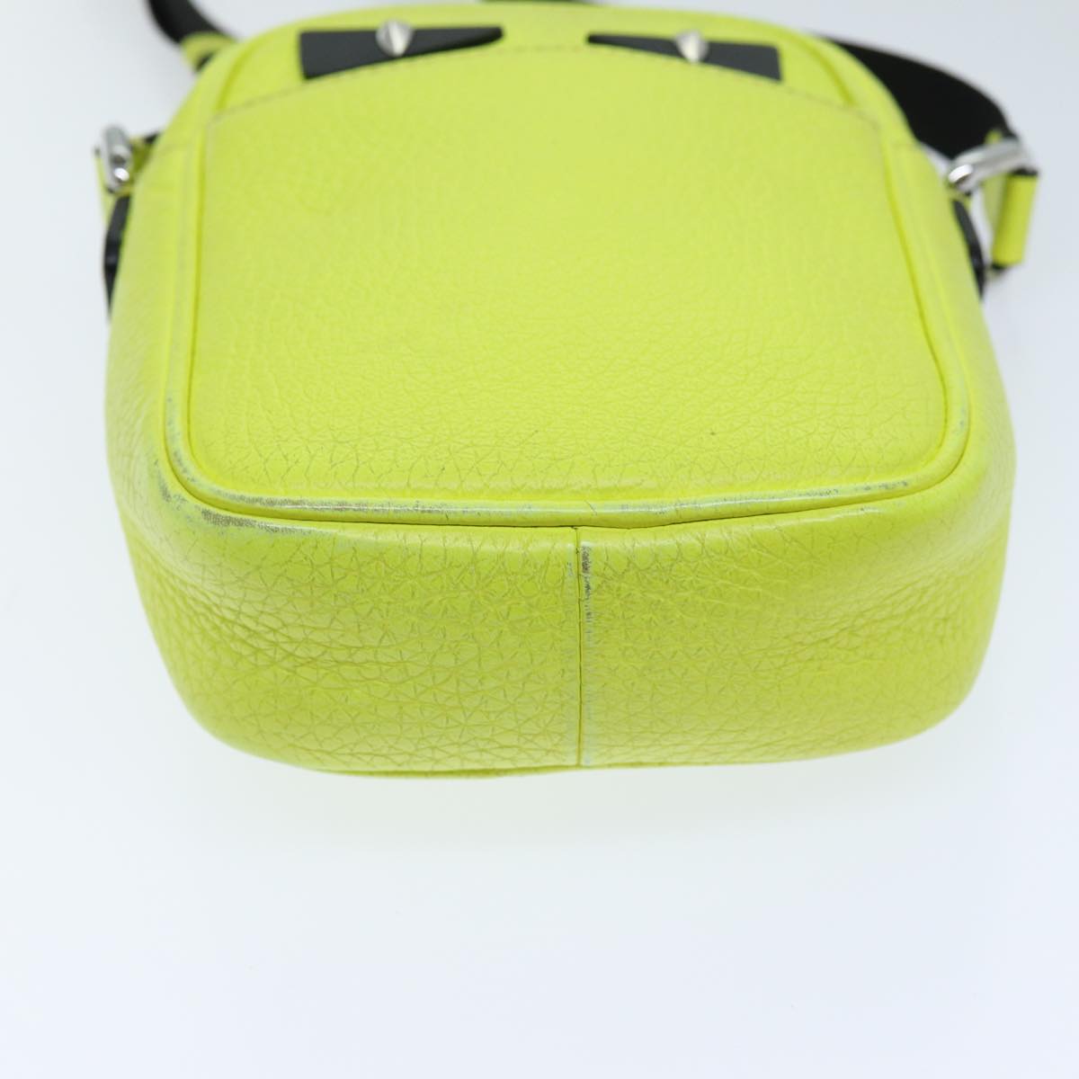 FENDI Shoulder Bag Leather Yellow 75221