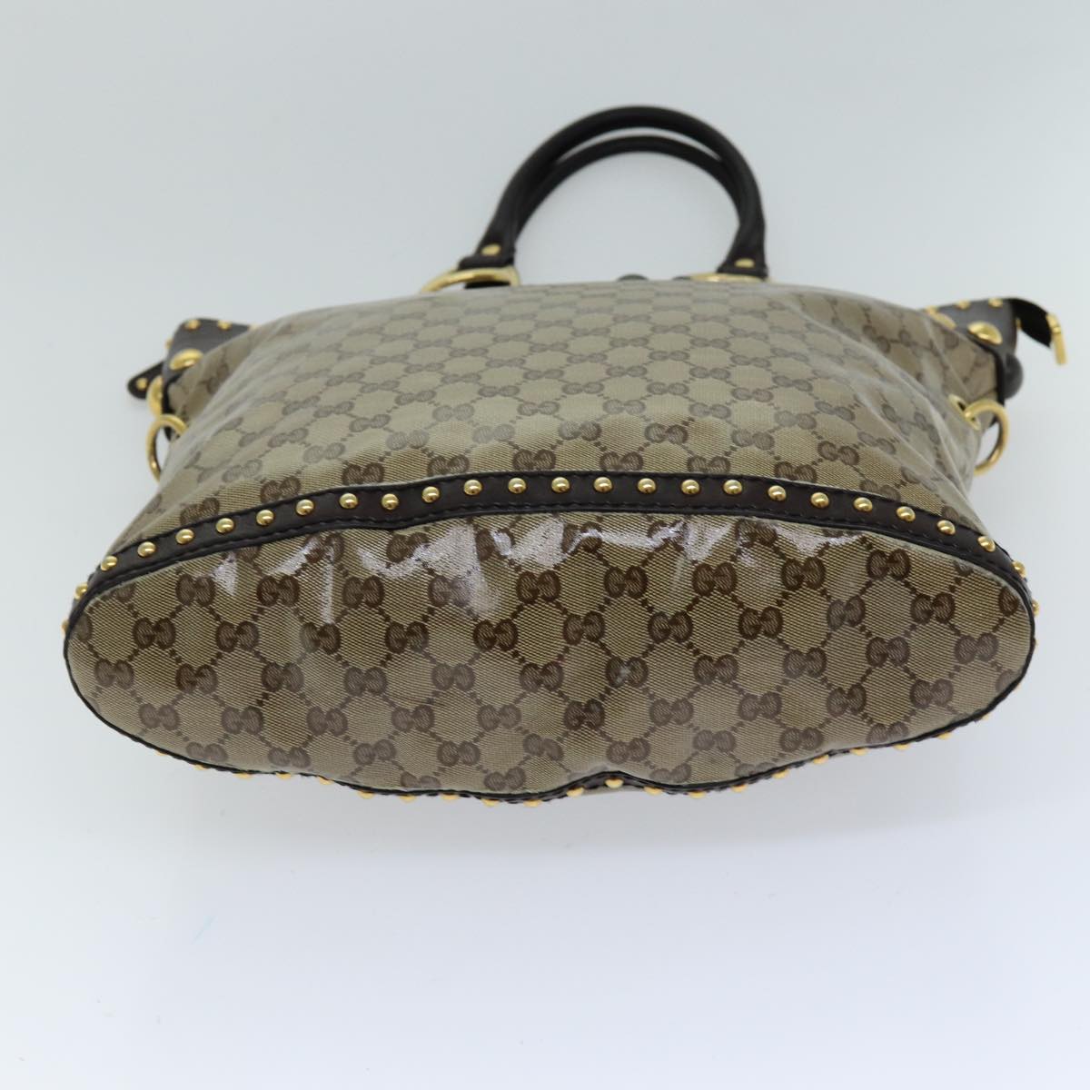 GUCCI GG Crystal Hand Bag 2way Beige 207282 75317