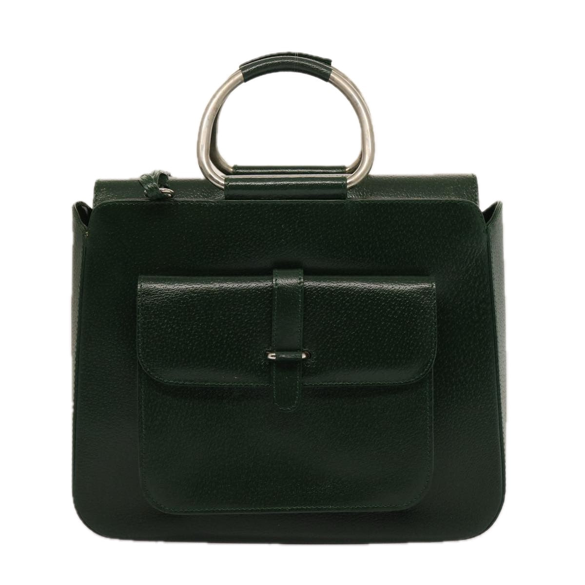GUCCI Hand Bag Leather Green 000 2058 0307 75505