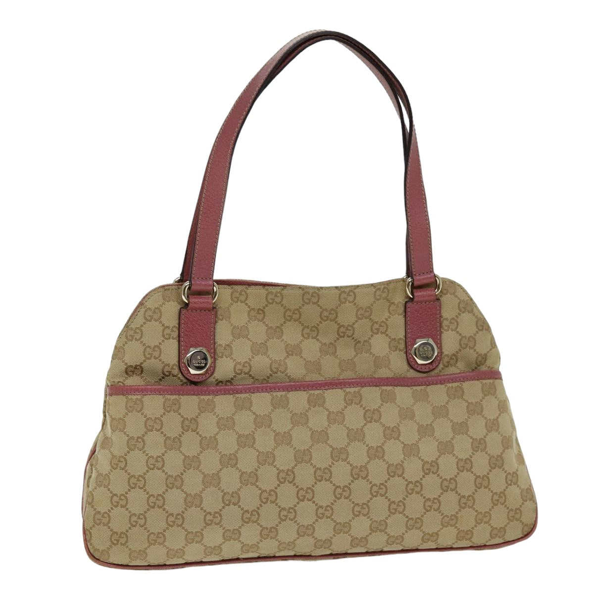 GUCCI GG Canvas Tote Bag Beige 163288 75592