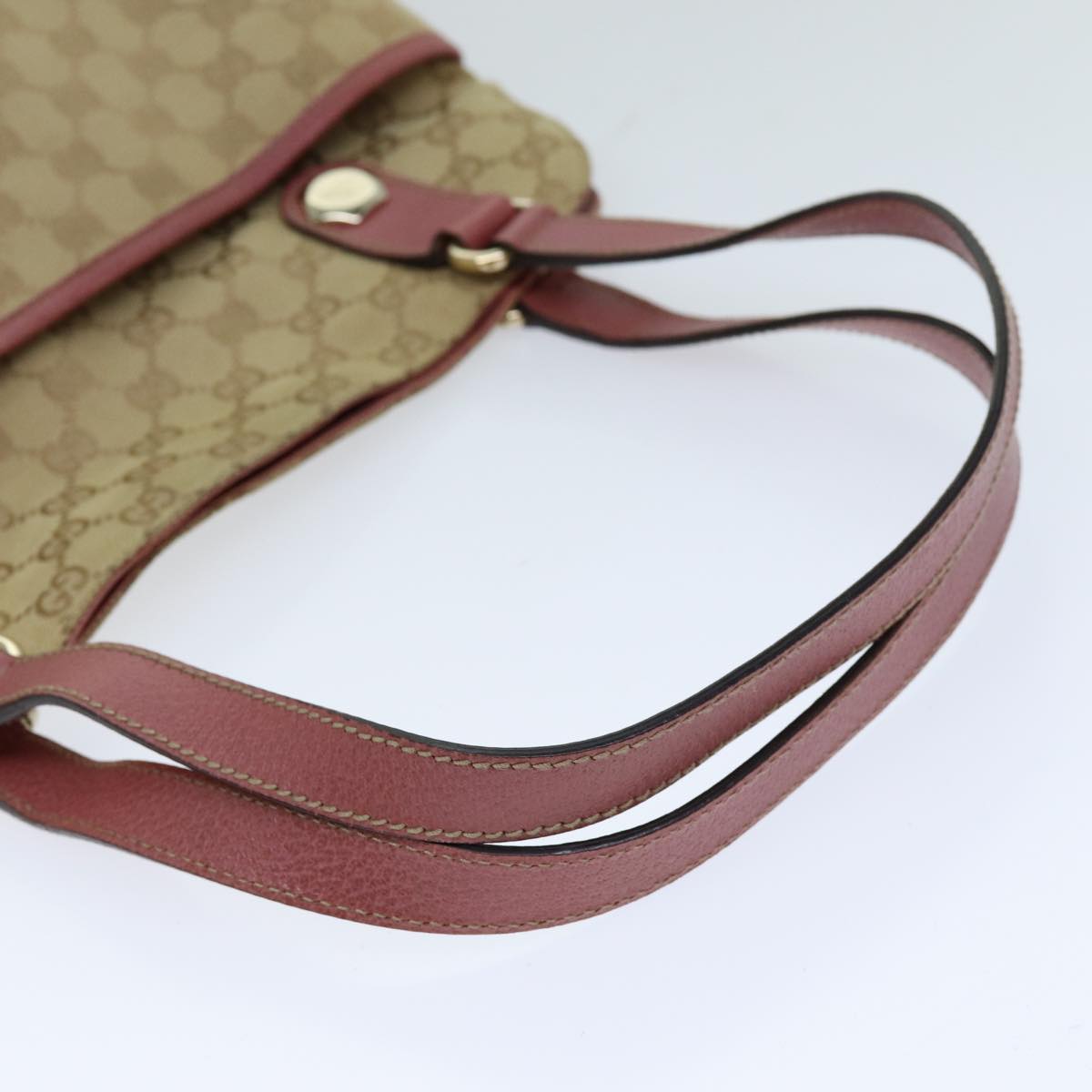 GUCCI GG Canvas Tote Bag Beige 163288 75592