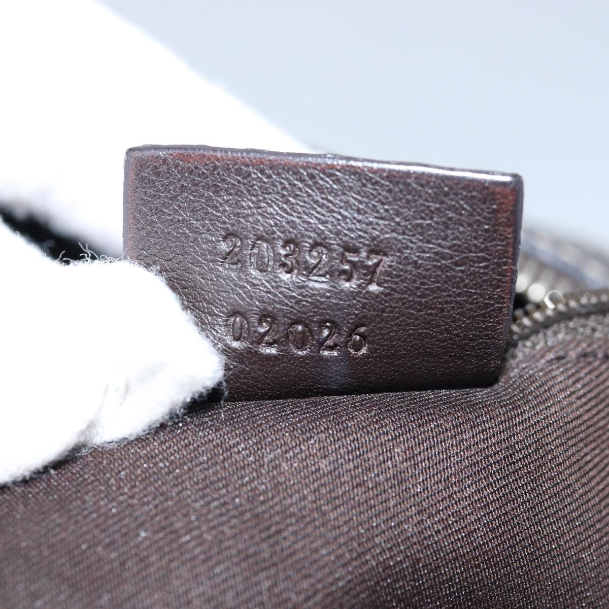 GUCCI GG Canvas Shoulder Bag Beige 203257 75598