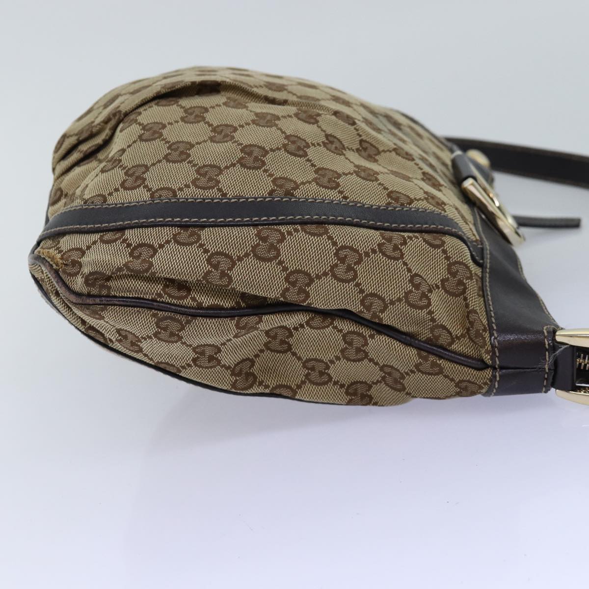 GUCCI GG Canvas Shoulder Bag Beige 203257 75598