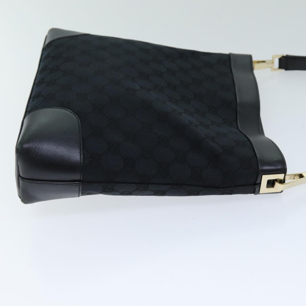 GUCCI GG Canvas Shoulder Bag Black 001 4231 75599
