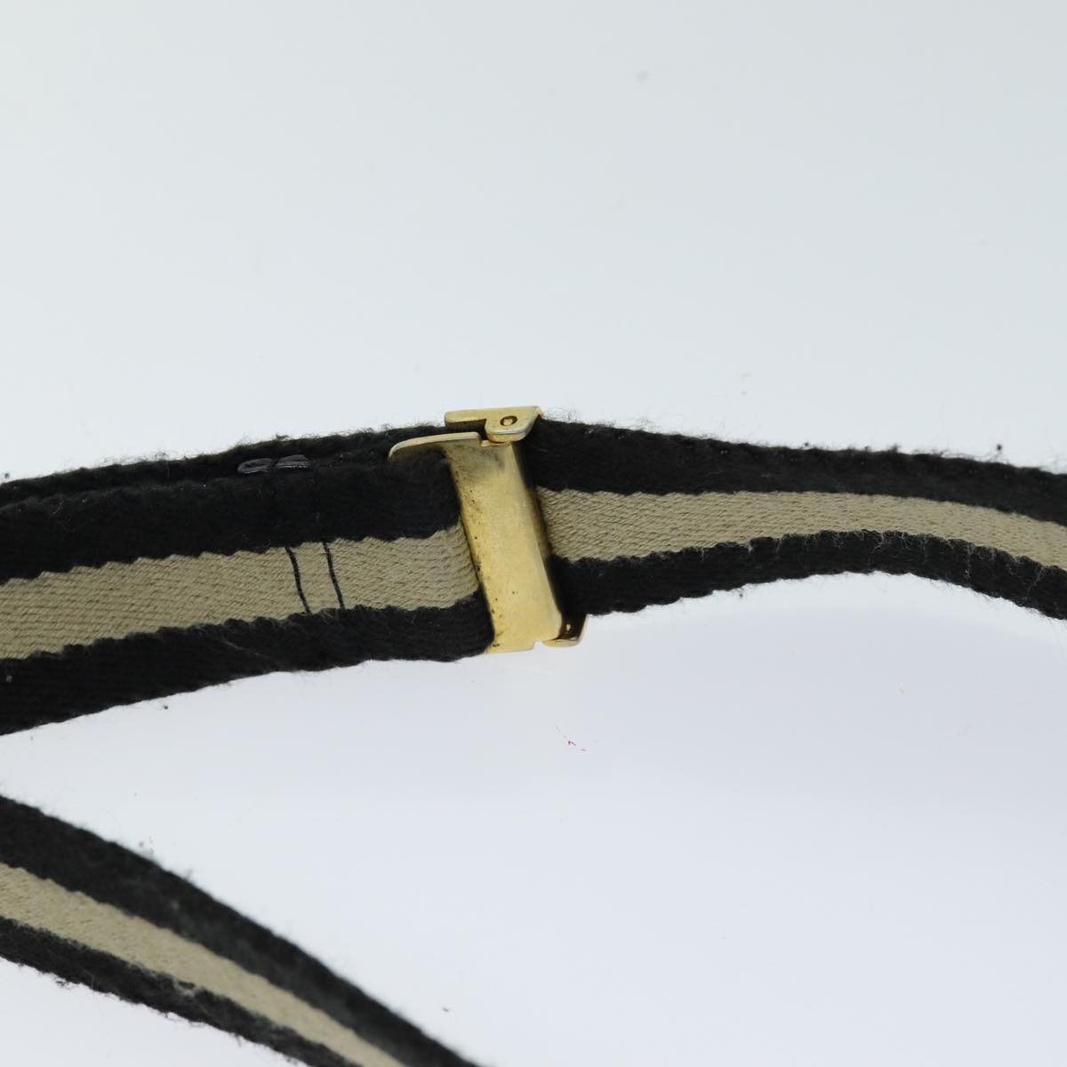 GUCCI GG Canvas Shoulder Bag Black White 001 4094 75600
