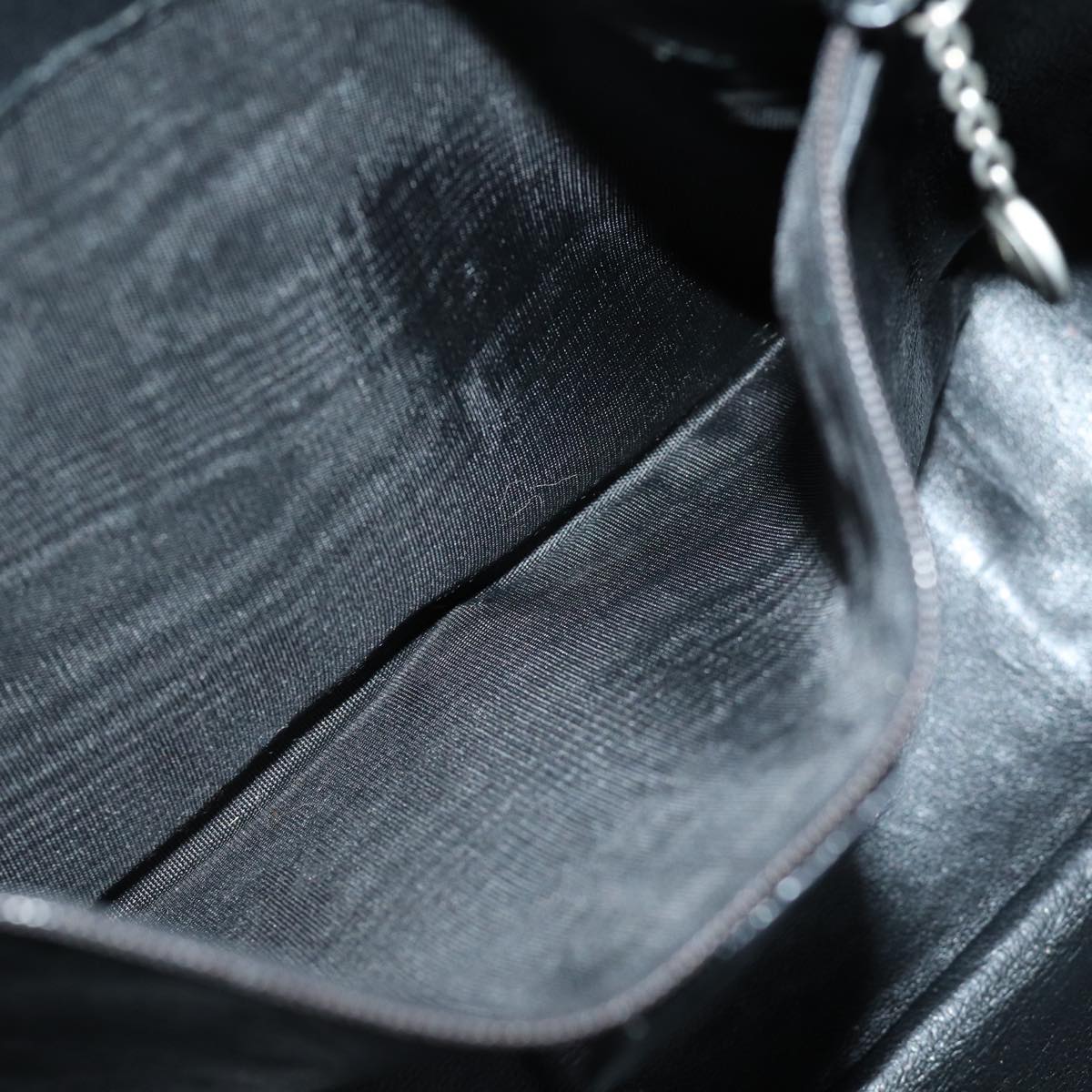 GUCCI Bamboo Shoulder Bag Patent leather 2way Black 001 2113 1638 75605