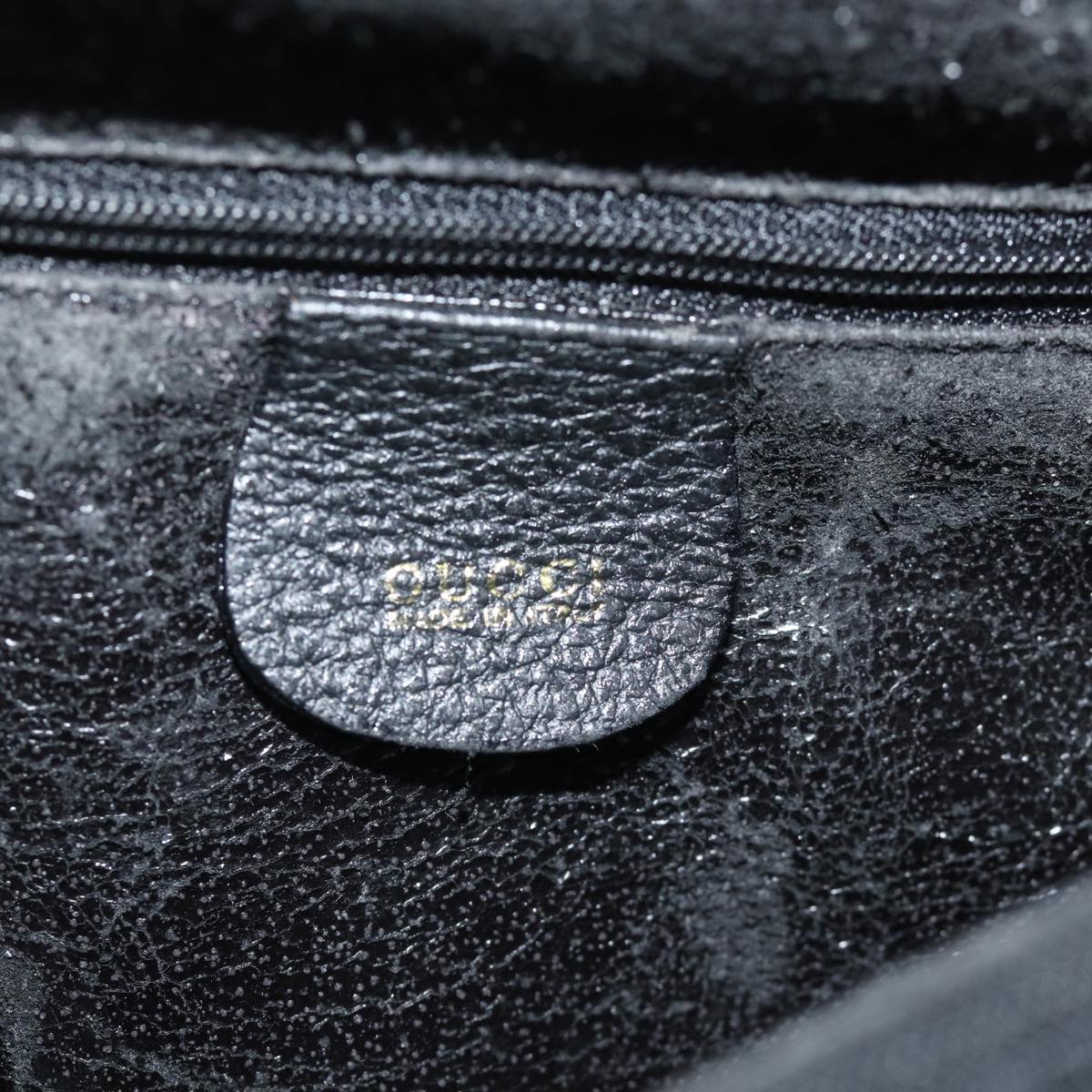 GUCCI Bamboo Tote Bag Suede Black 002 1186 0259 75677