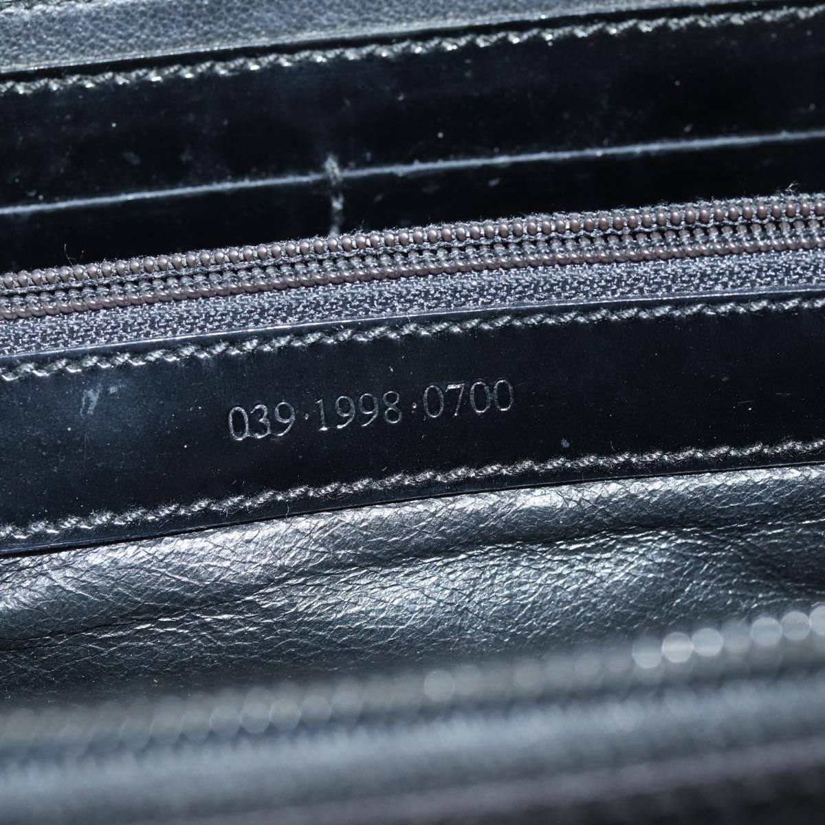 GUCCI Bamboo Shoulder Bag Nylon 2way Black 039 1998 0700 75687