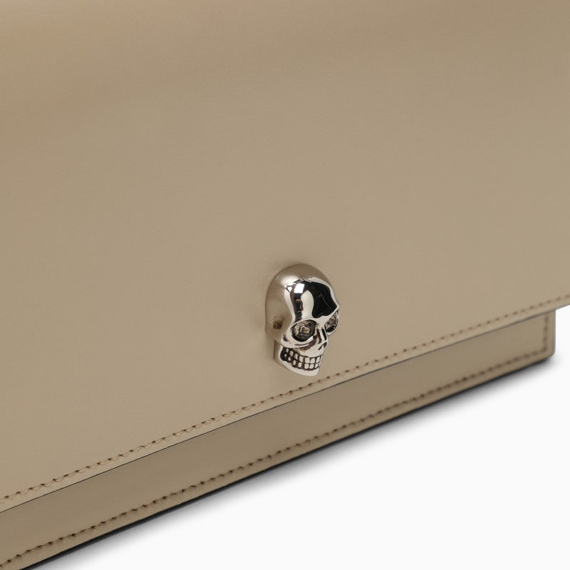 Alexander Mcqueen Small Beige Skull Bag Women