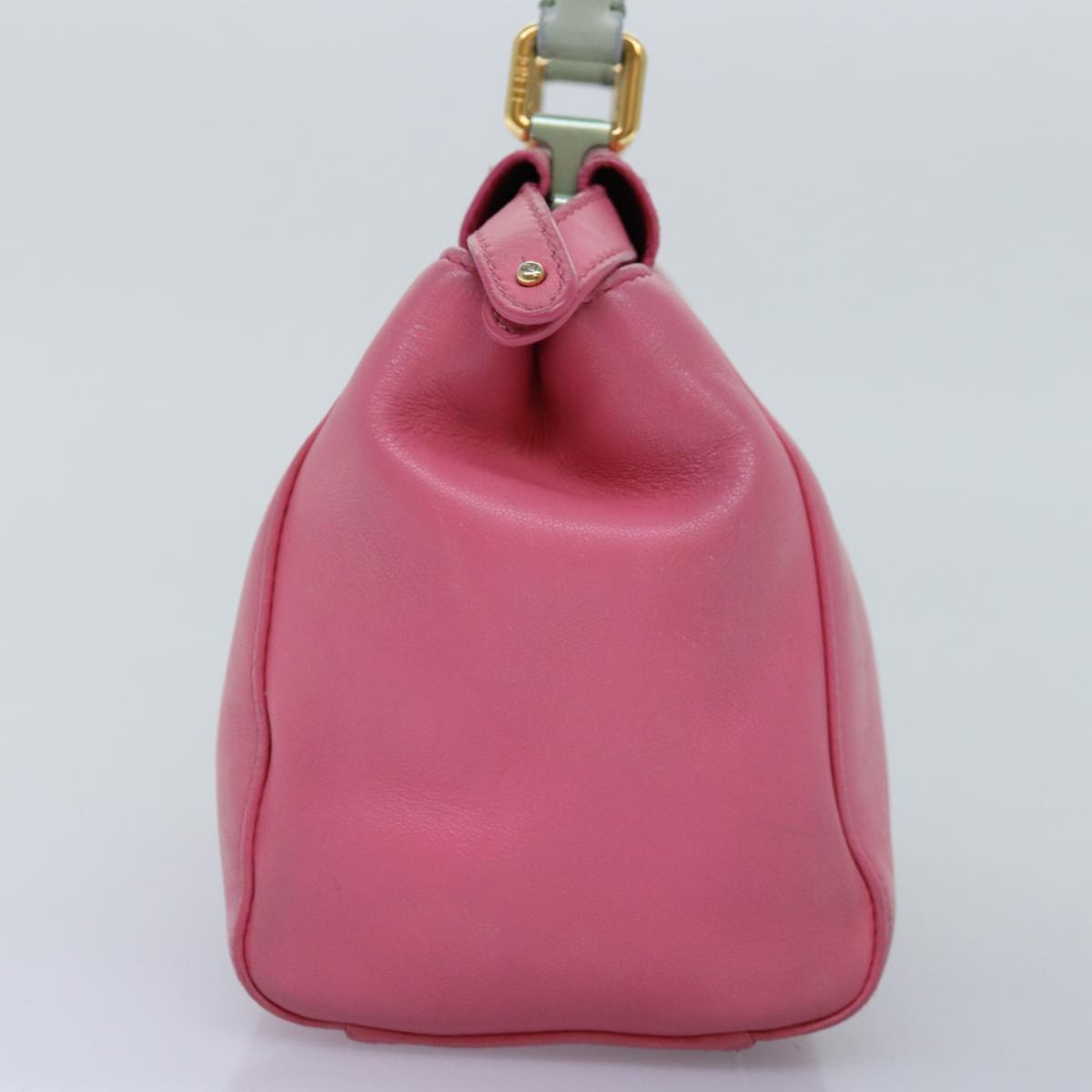 FENDI Mini Peek A Boo Hand Bag Leather 2way Pink 75805