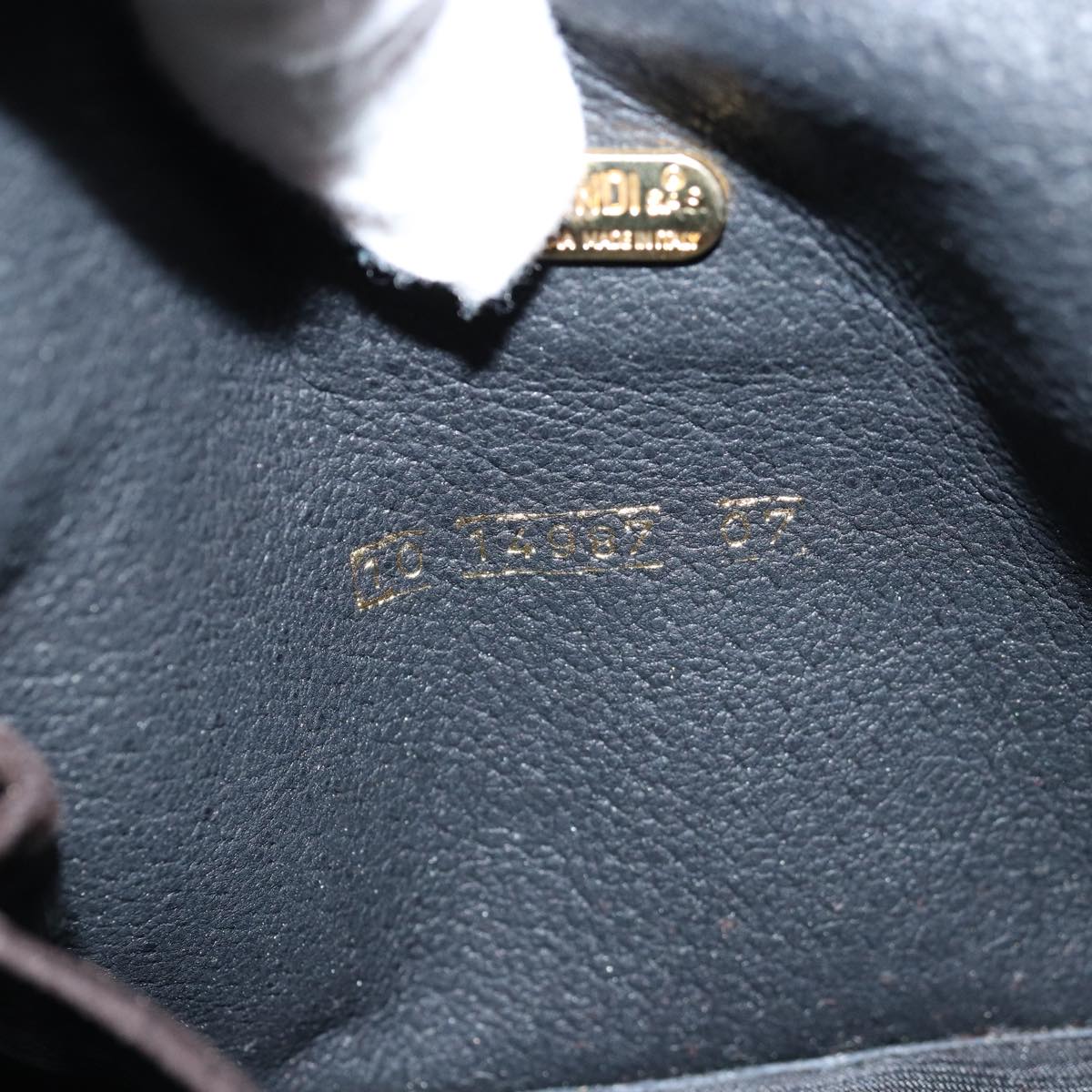 FENDI Backpack Suede Brown 75806