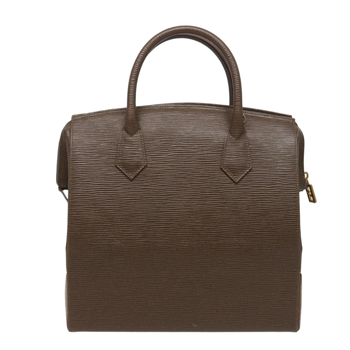 FENDI Hand Bag Leather 2way Brown 75819