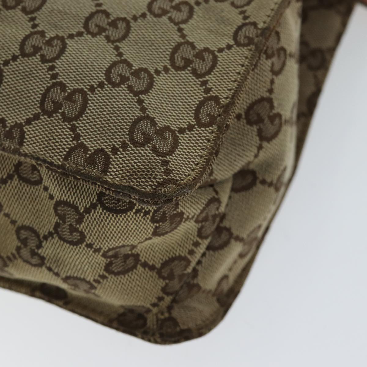 GUCCI GG Canvas Shoulder Bag Beige 120841 75829