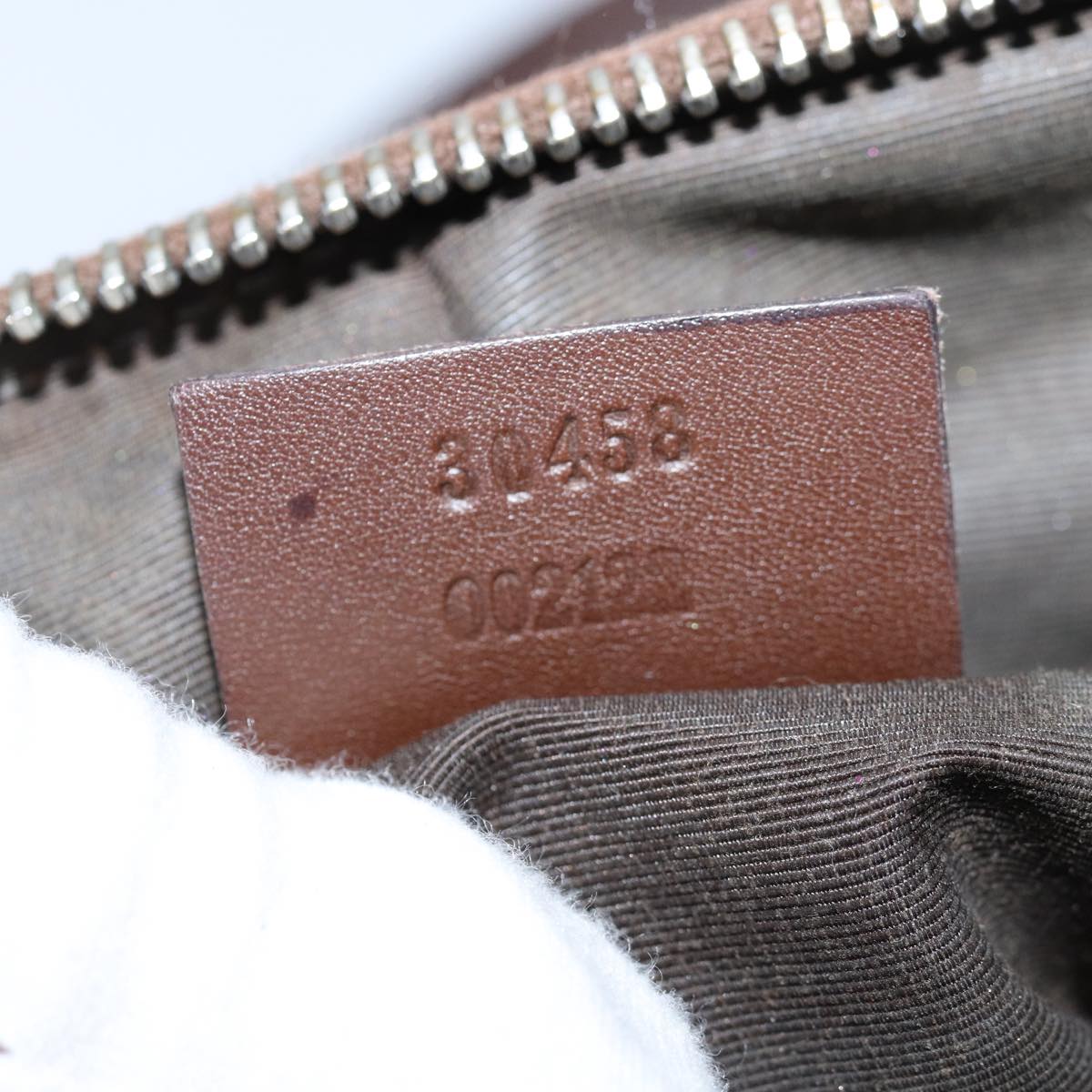 GUCCI GG Canvas Hand Bag Beige 30458 75831