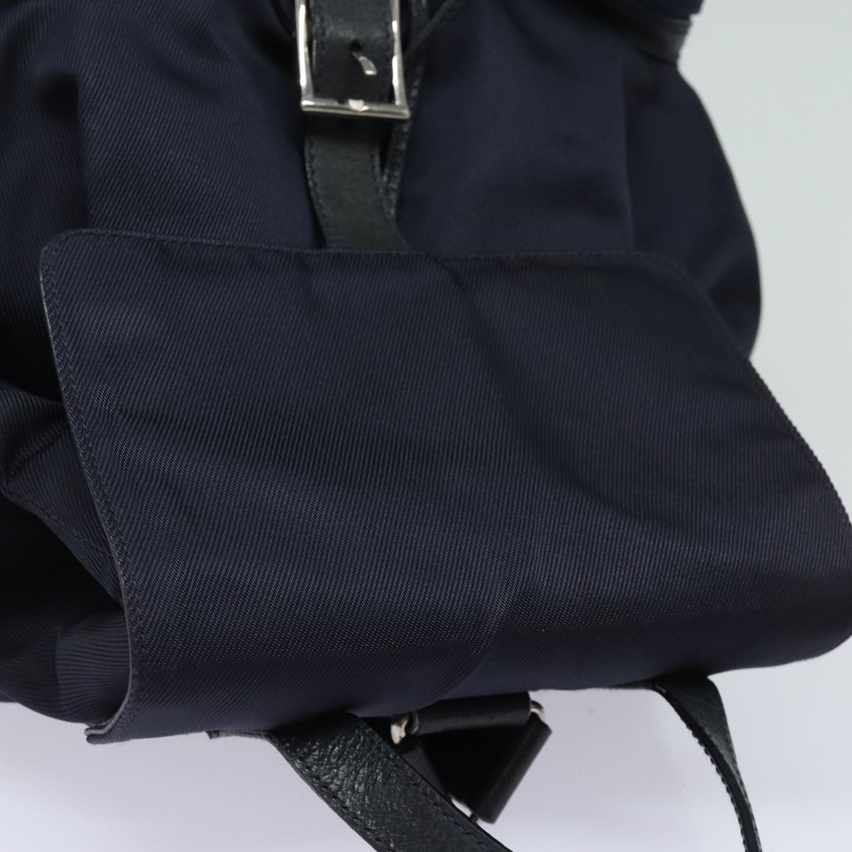 GUCCI Backpack Nylon Leather Navy 019 2058 0173 5 75835