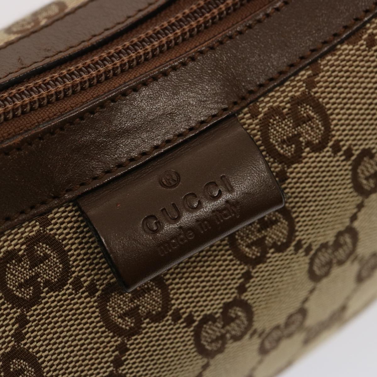 GUCCI GG Canvas Shoulder Bag Beige 35098 75971
