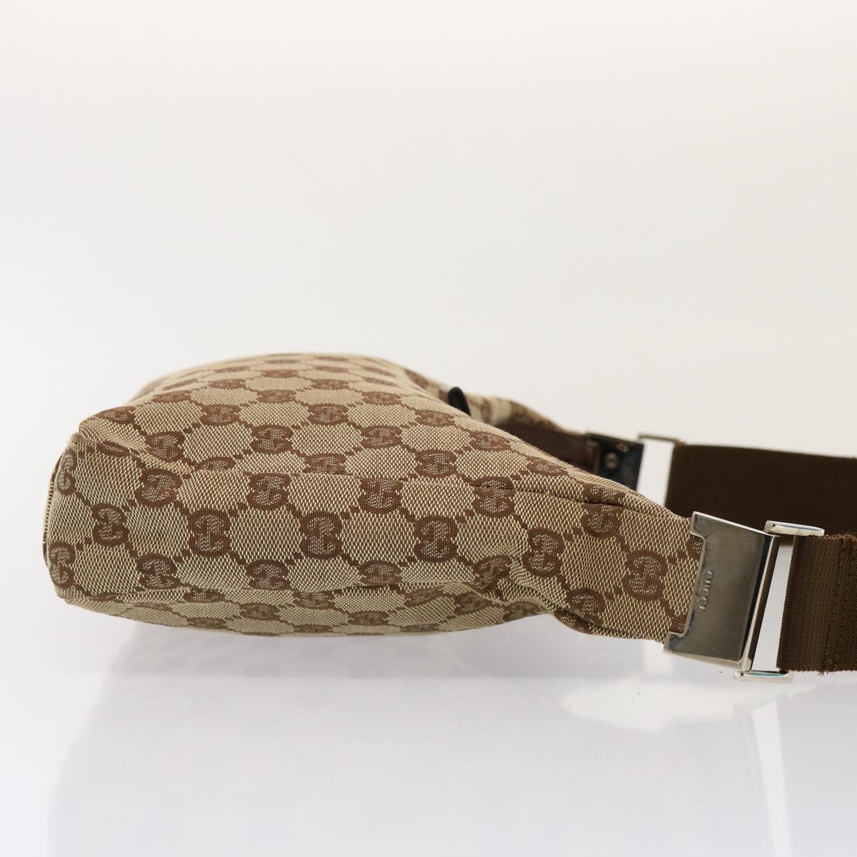 GUCCI GG Canvas Shoulder Bag Beige 35098 75971