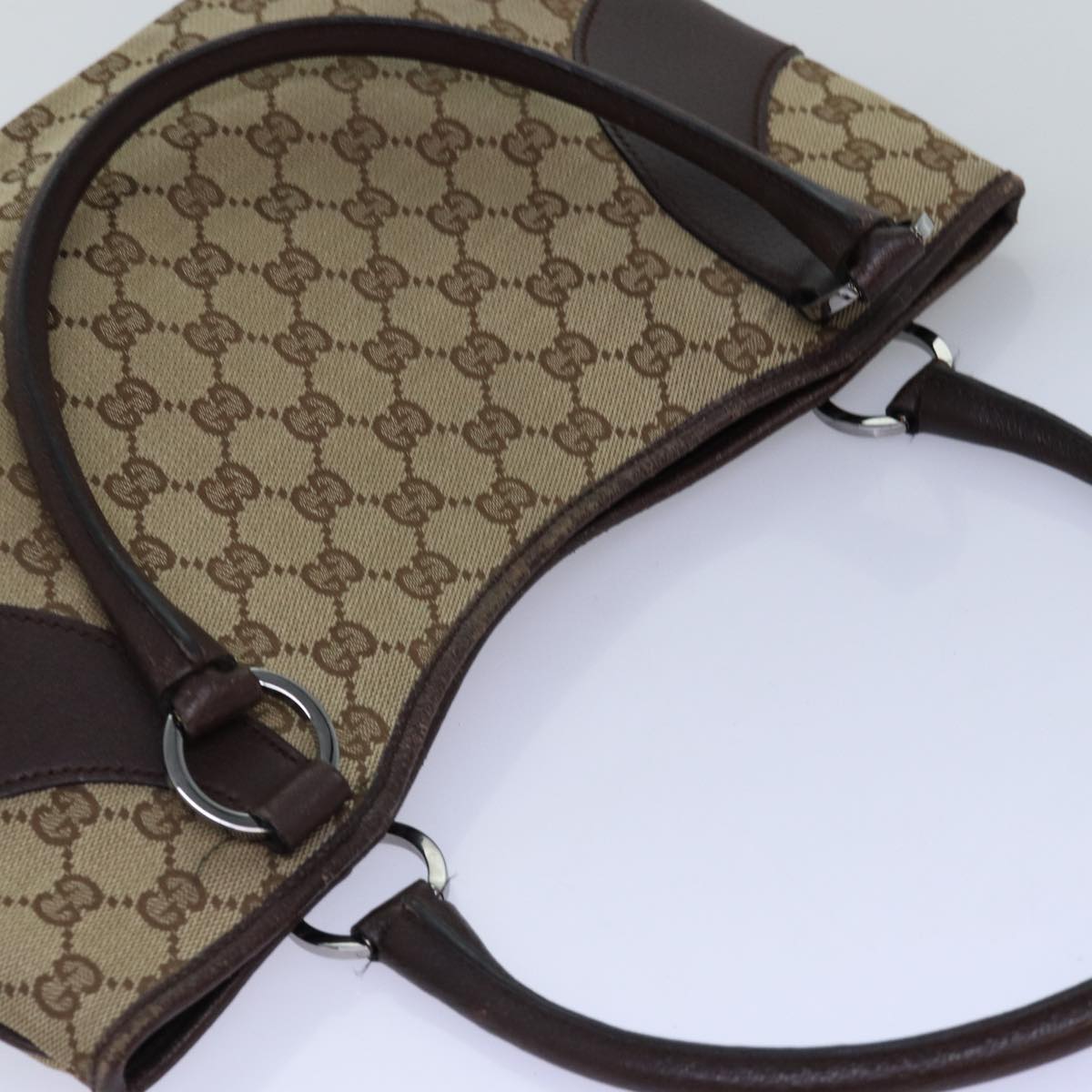 GUCCI GG Canvas Tote Bag Beige 113015 75974