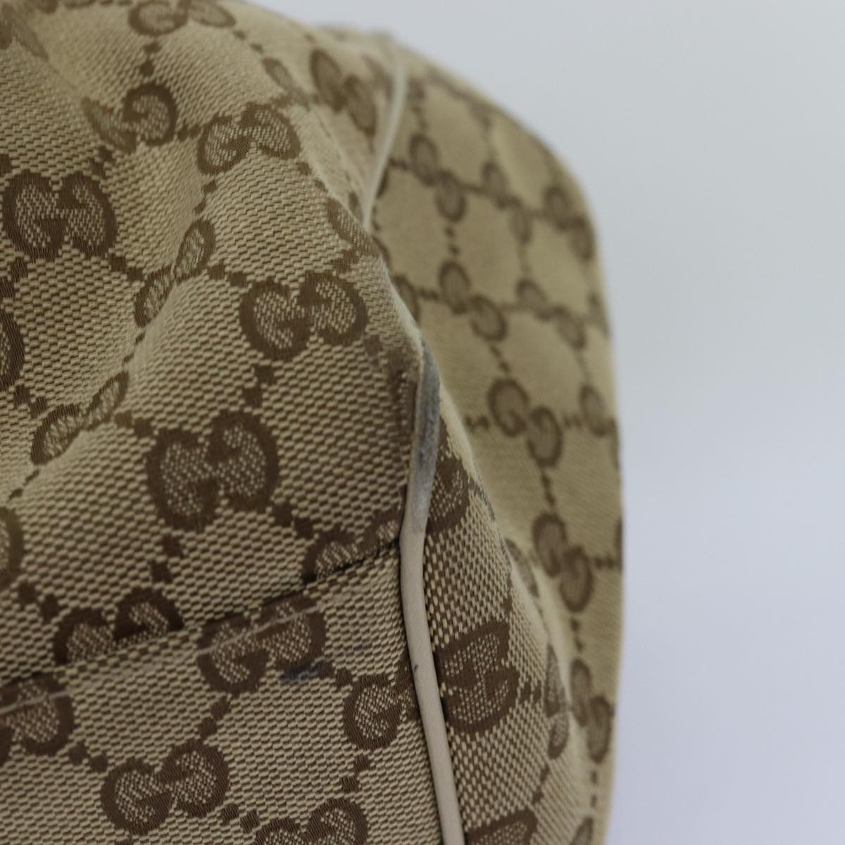GUCCI GG Canvas Tote Bag Beige 211944 75975