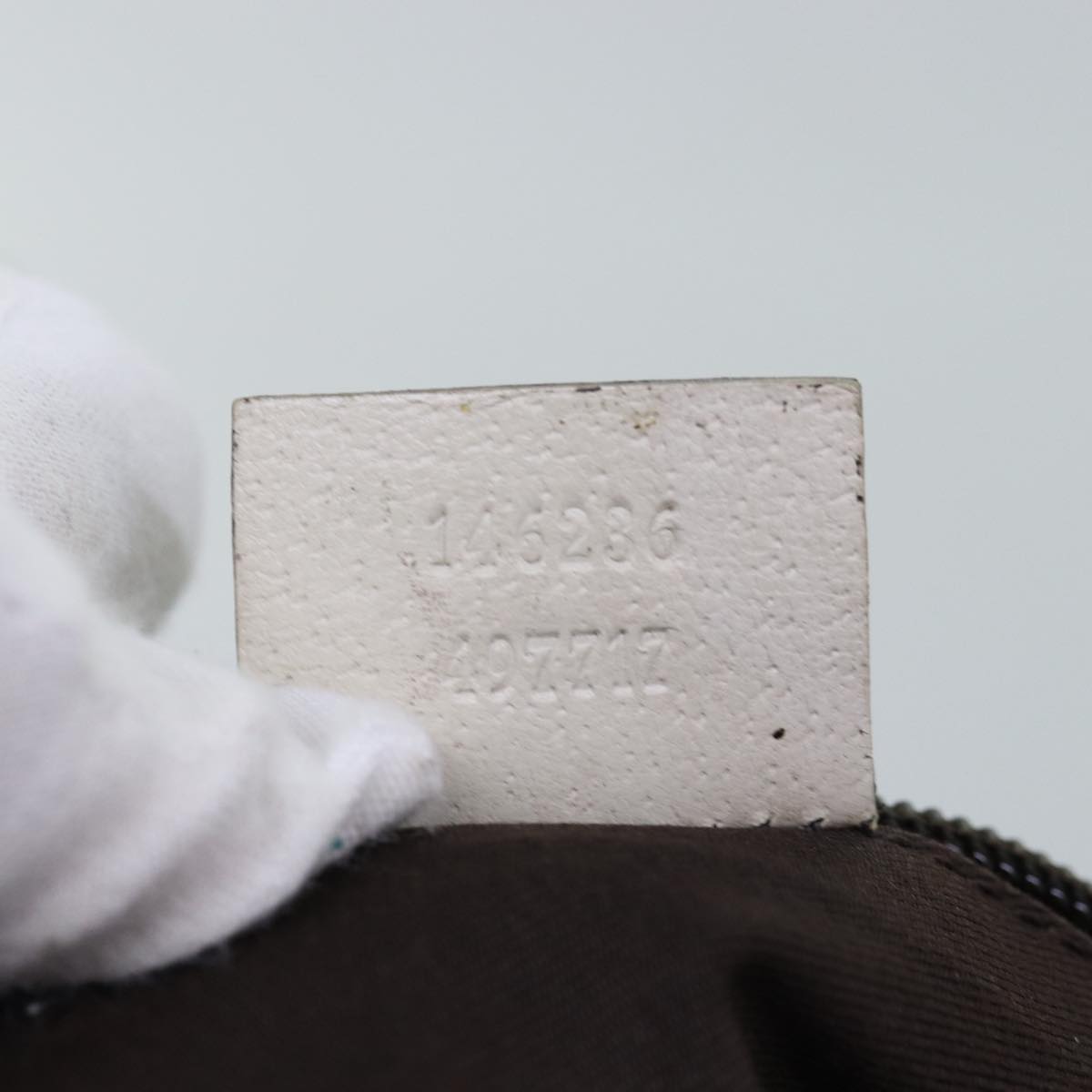 GUCCI GG Canvas Shoulder Bag Beige 146236 75978