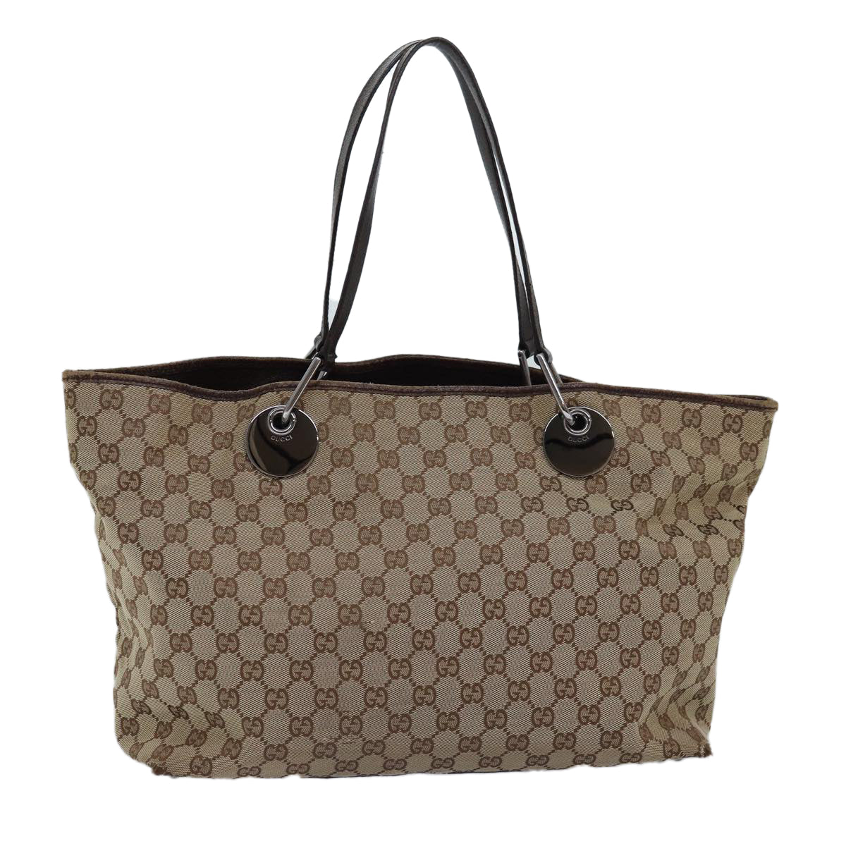 GUCCI GG Canvas Tote Bag Beige 120838 75980