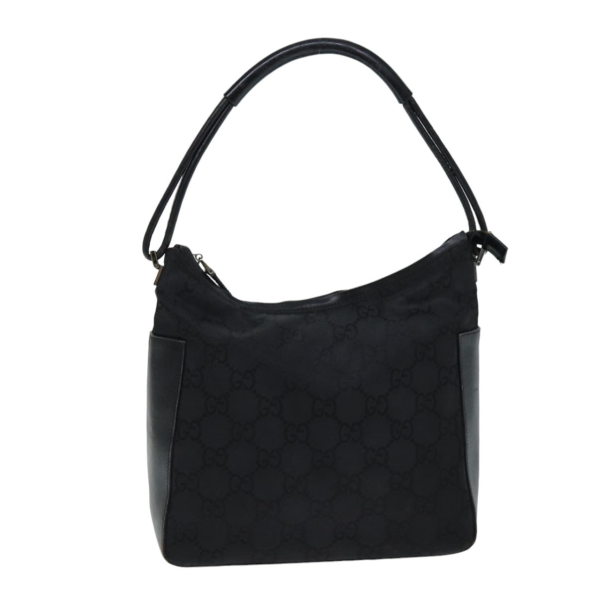 GUCCI GG Canvas Shoulder Bag Black 001 3766 75988