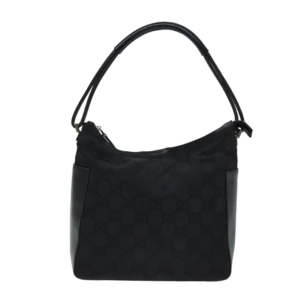 GUCCI GG Canvas Shoulder Bag Black 001 3766 75988