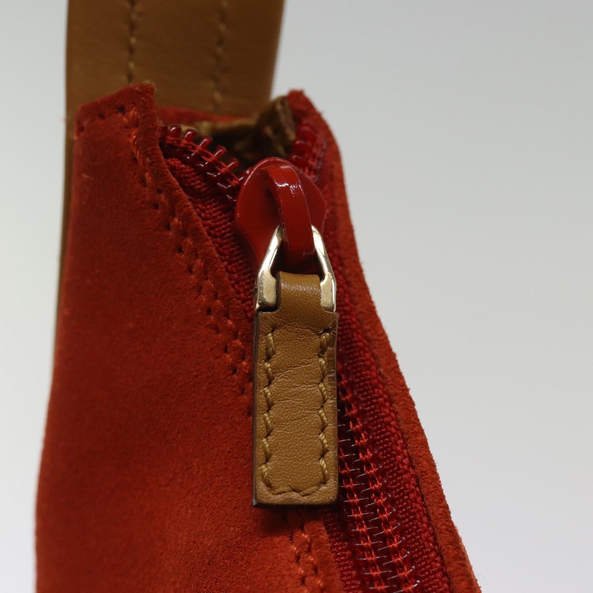 GUCCI Shoulder Bag Suede Orange 001 3386 75992
