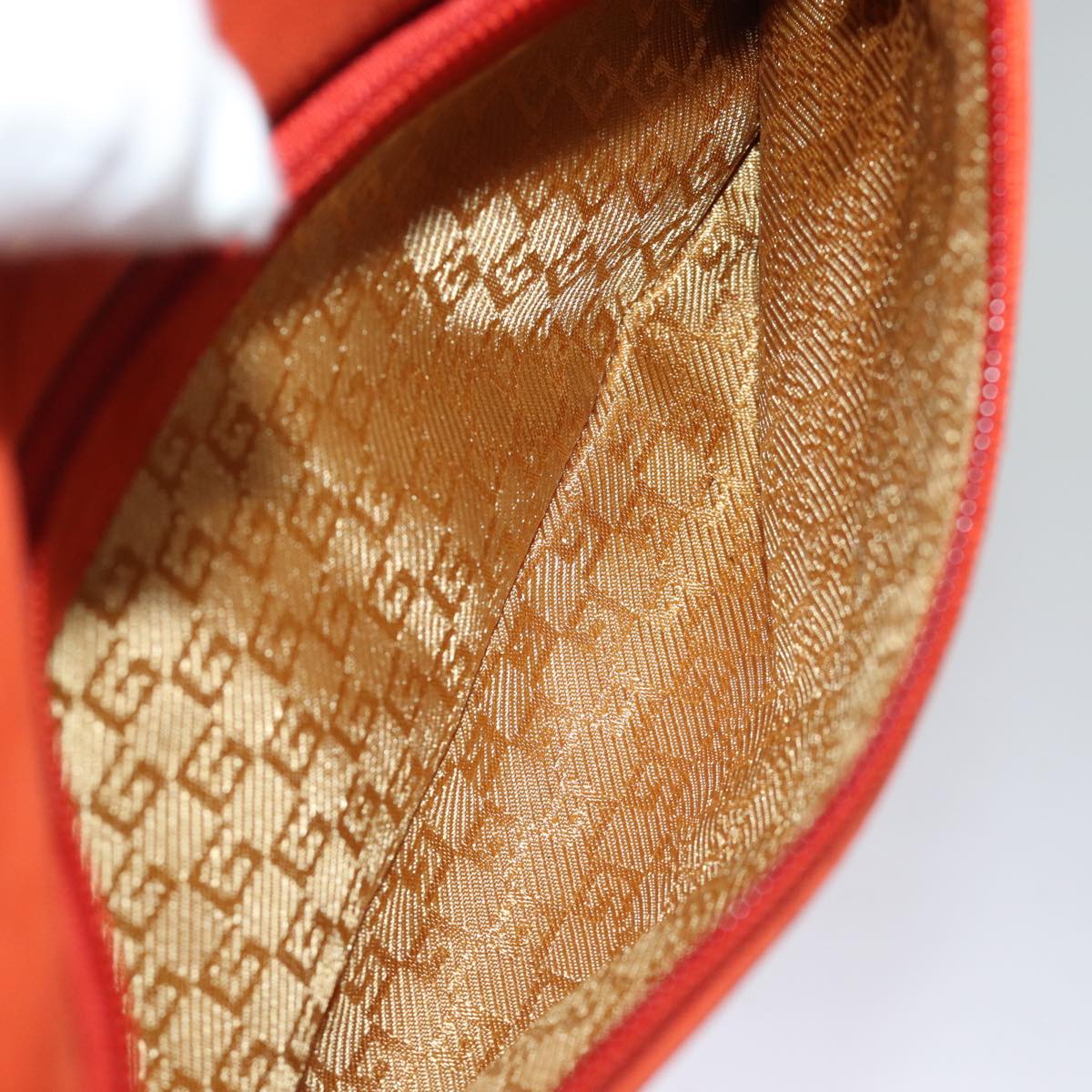 GUCCI Shoulder Bag Suede Orange 001 3386 75992