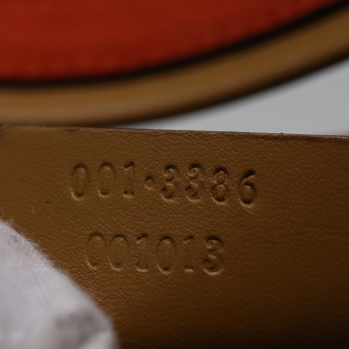 GUCCI Shoulder Bag Suede Orange 001 3386 75992