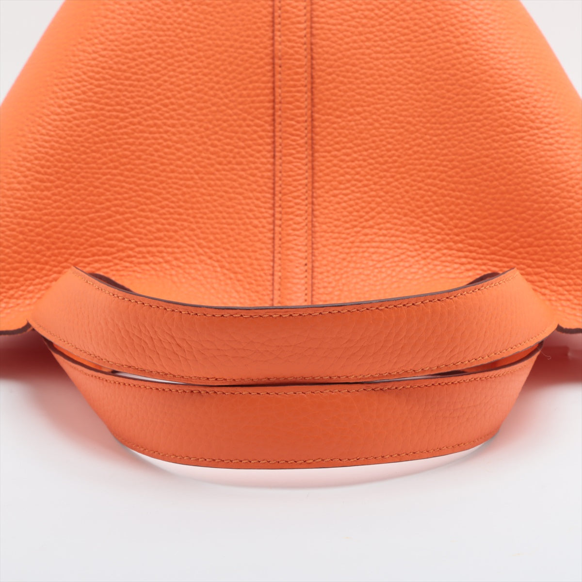 Hermes Picotin Lock MM clÃƒÆ’Ã‚Â©mence Orange Mini Silver G  W2024