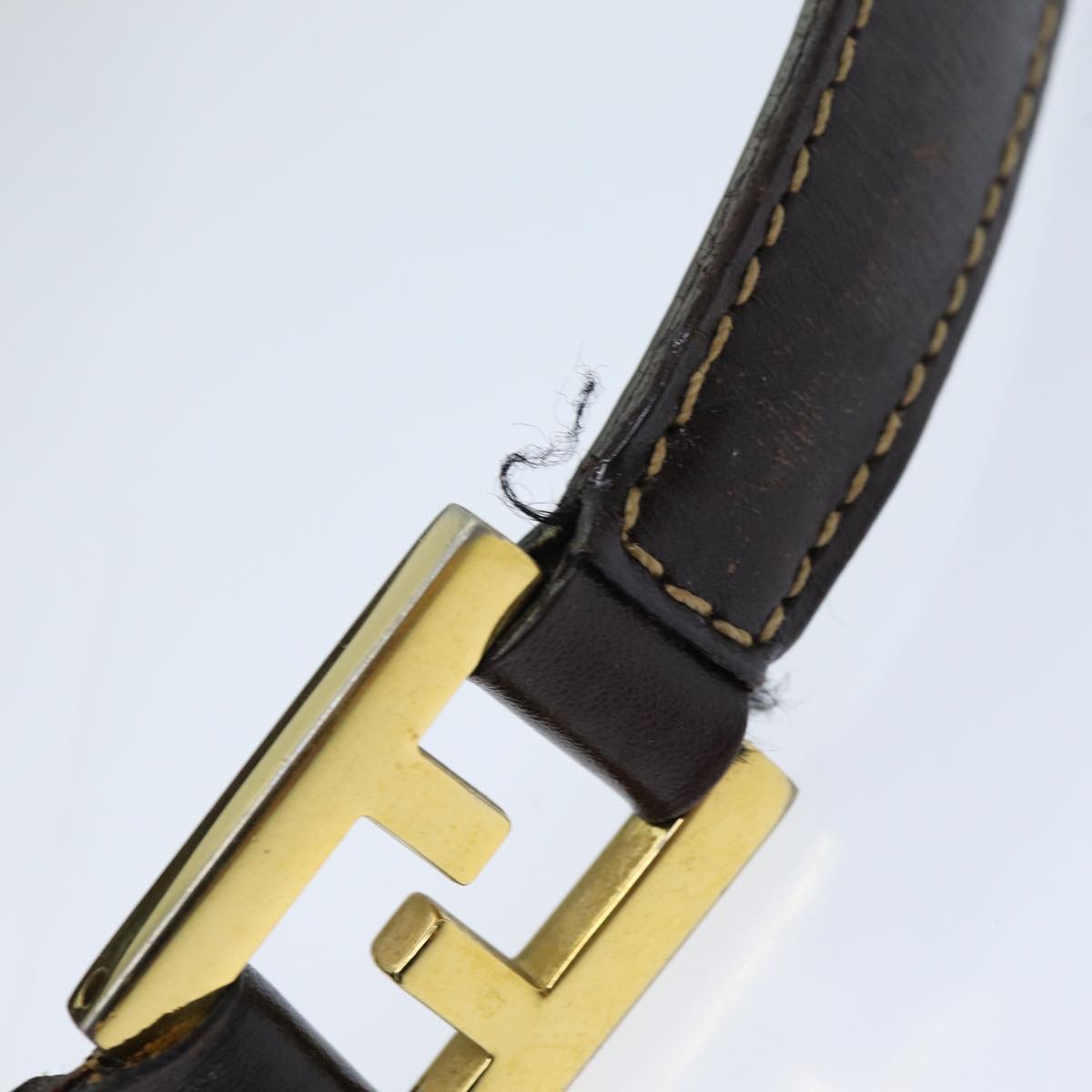 FENDI Zucca Canvas Hand Bag Black Brown 76007