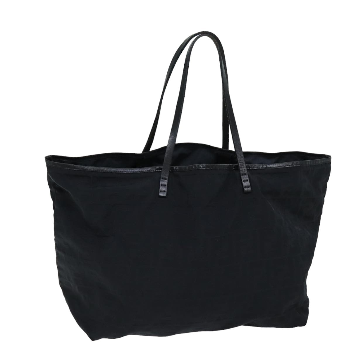 FENDI Zucca Canvas Tote Bag Black 76012