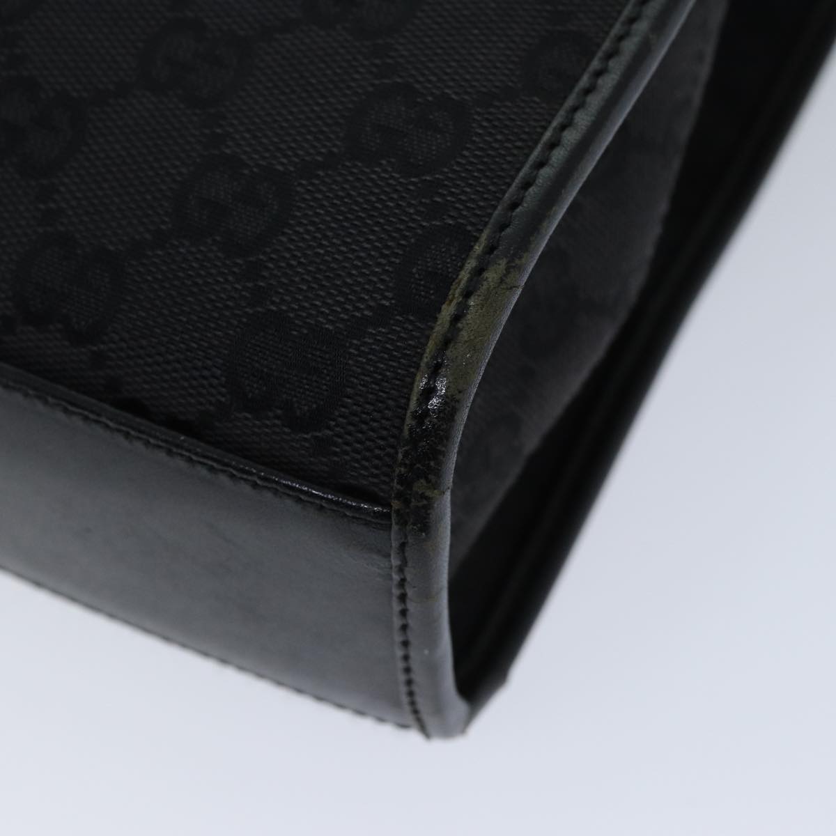 GUCCI Jackie GG Canvas Hand Bag Black 002 1065 76094