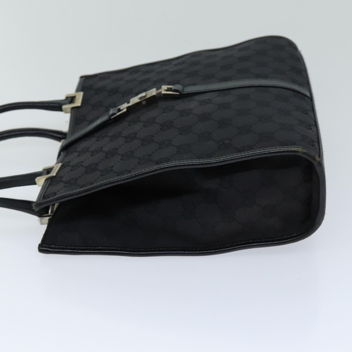 GUCCI Jackie GG Canvas Hand Bag Black 002 1065 76094