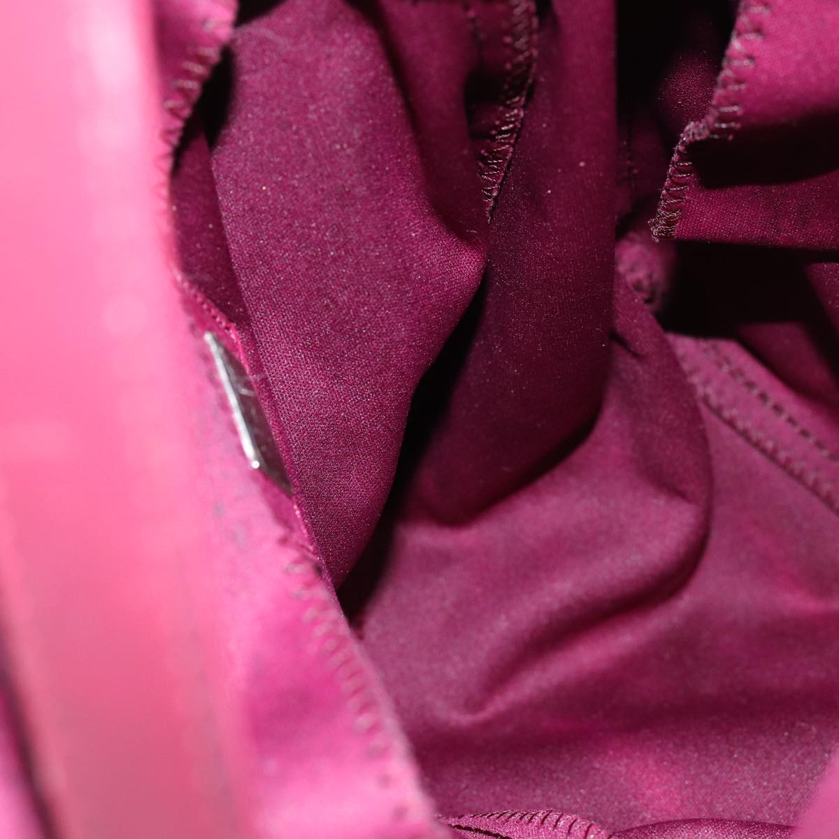 FENDI Mamma Baguette Shoulder Bag Nylon Bordeaux 76102