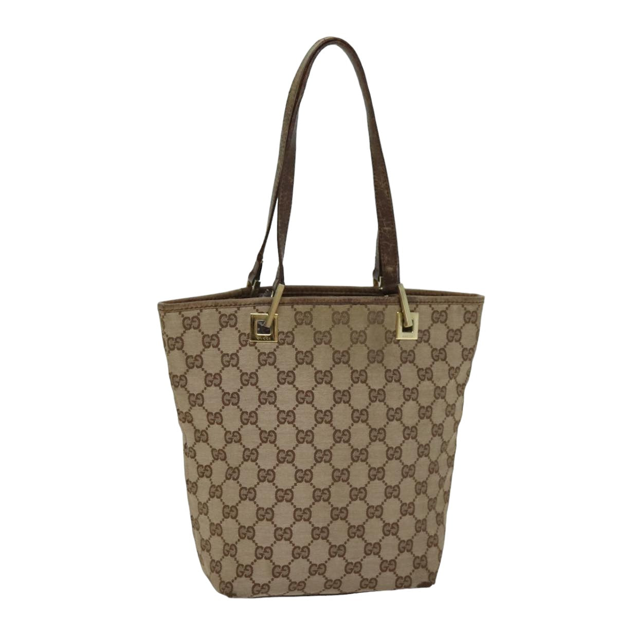 GUCCI GG Canvas Tote Bag Beige 002 1099 76107