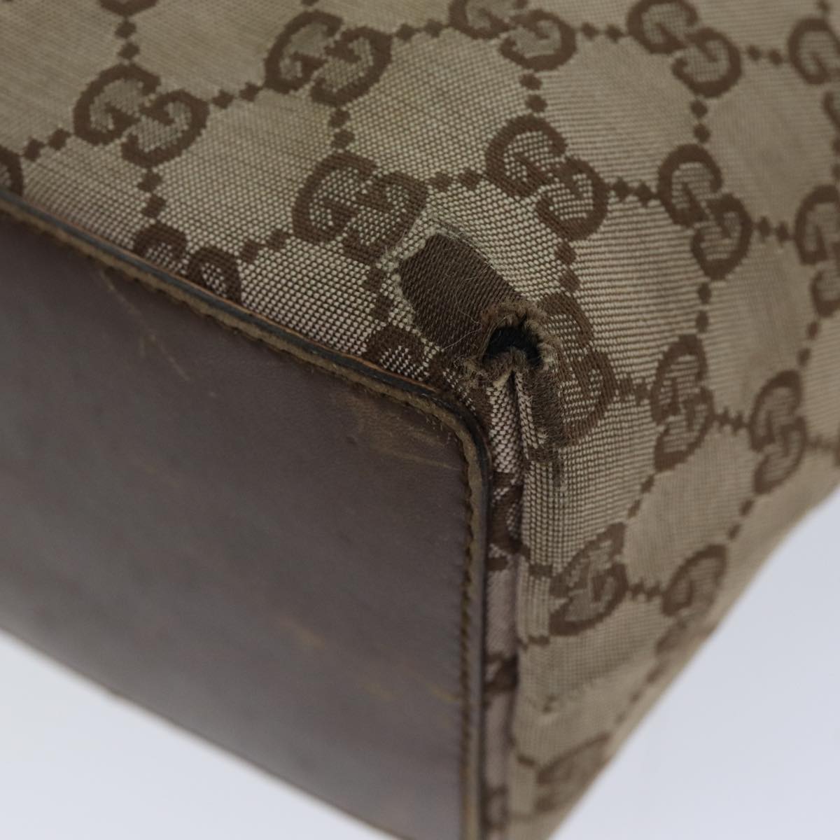 GUCCI GG Canvas Tote Bag Beige 002 1099 76107
