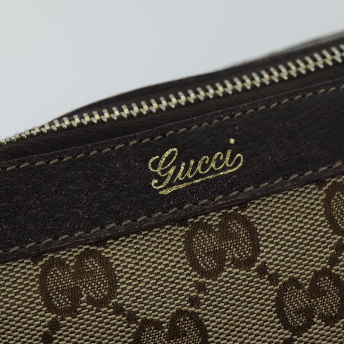 GUCCI GG Canvas Tote Bag Beige 141470 76109
