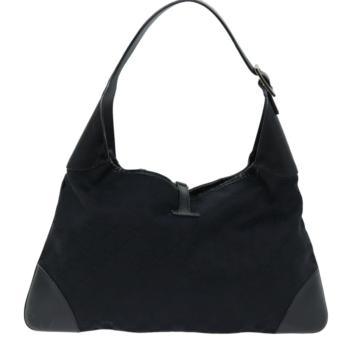 GUCCI GG Canvas Jackie Shoulder Bag Black 0014075 76114