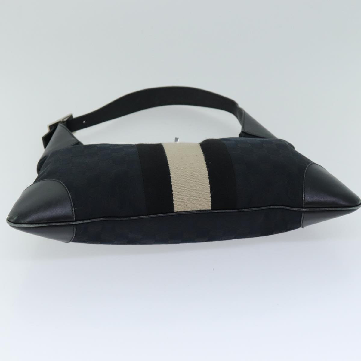 GUCCI GG Canvas Jackie Shoulder Bag Black 0014075 76114