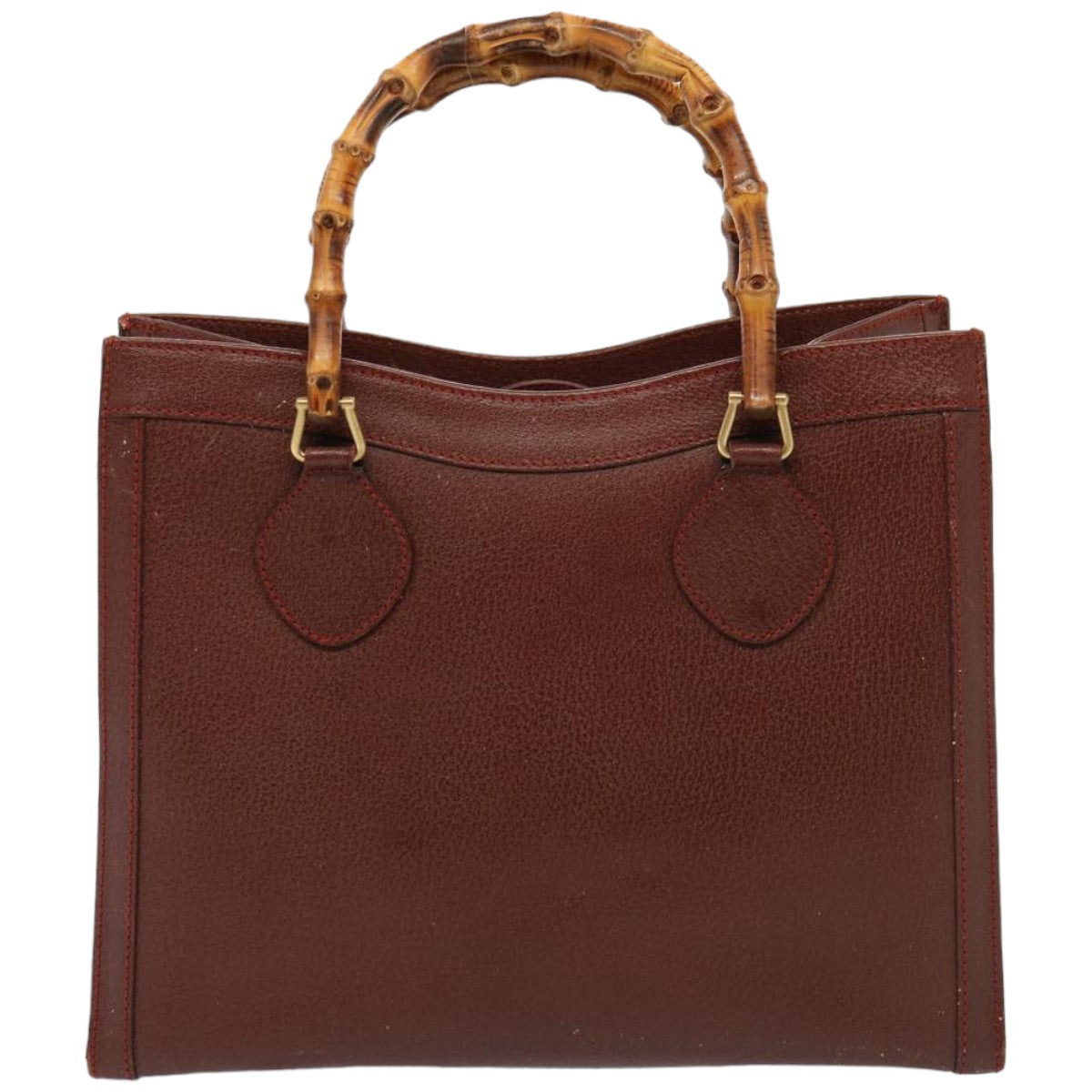 GUCCI Bamboo Tote Bag Leather Brown 002 2853 0260 0 76120