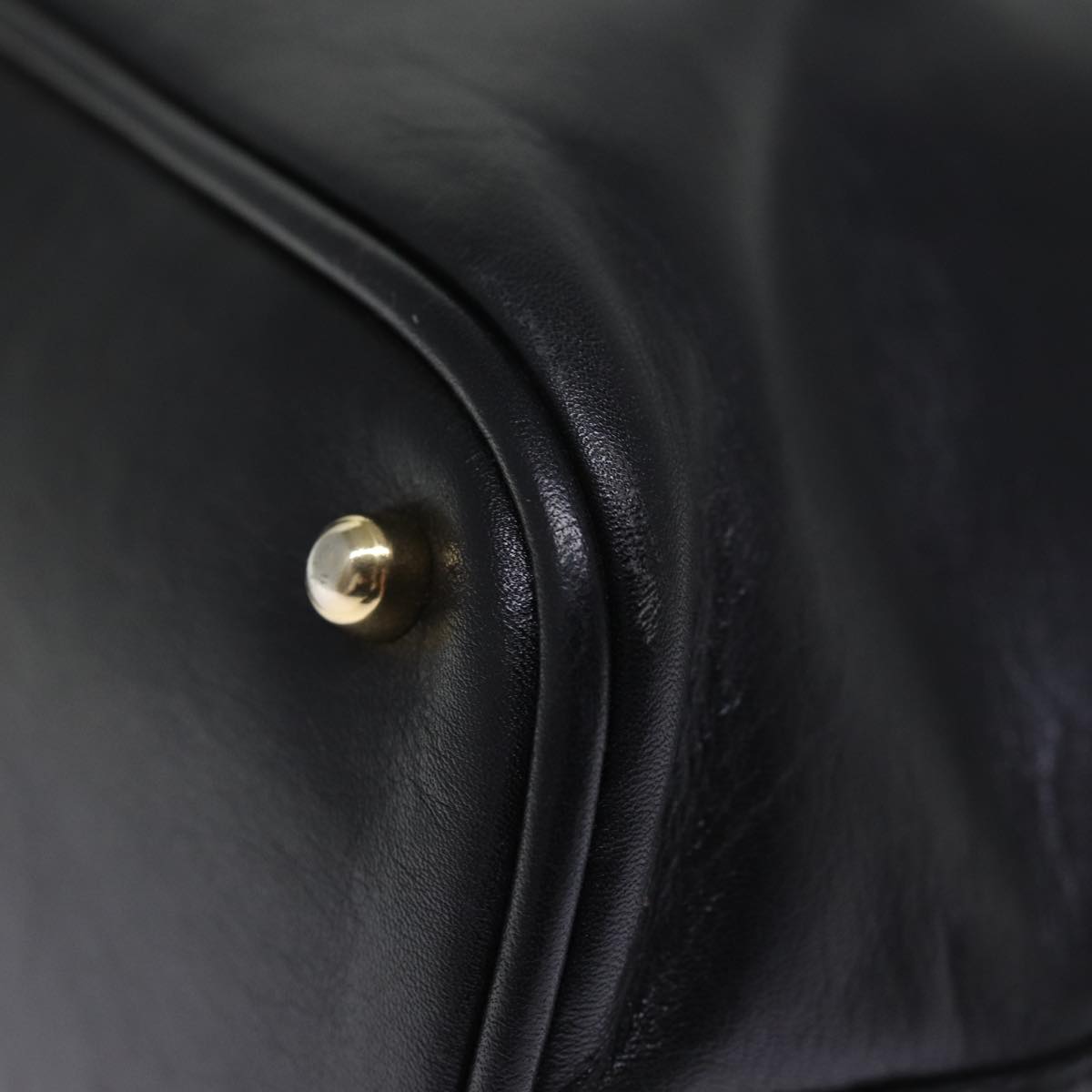 GUCCI Hand Bag Leather Black 000 1186 0289 76158