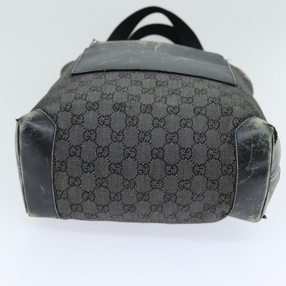 GUCCI GG Canvas Tote Bag Black 28892 76162