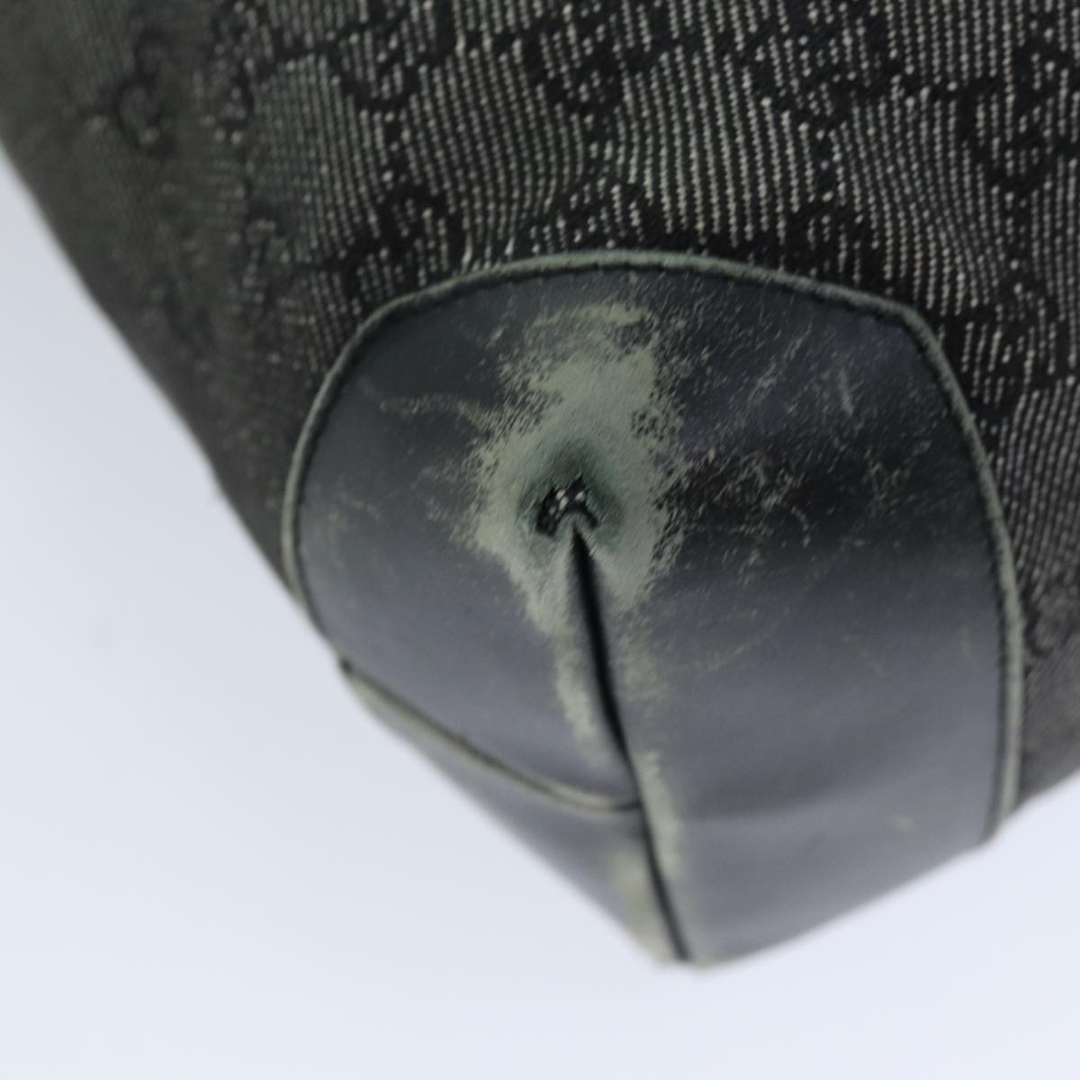 GUCCI GG Canvas Tote Bag Black 28892 76162