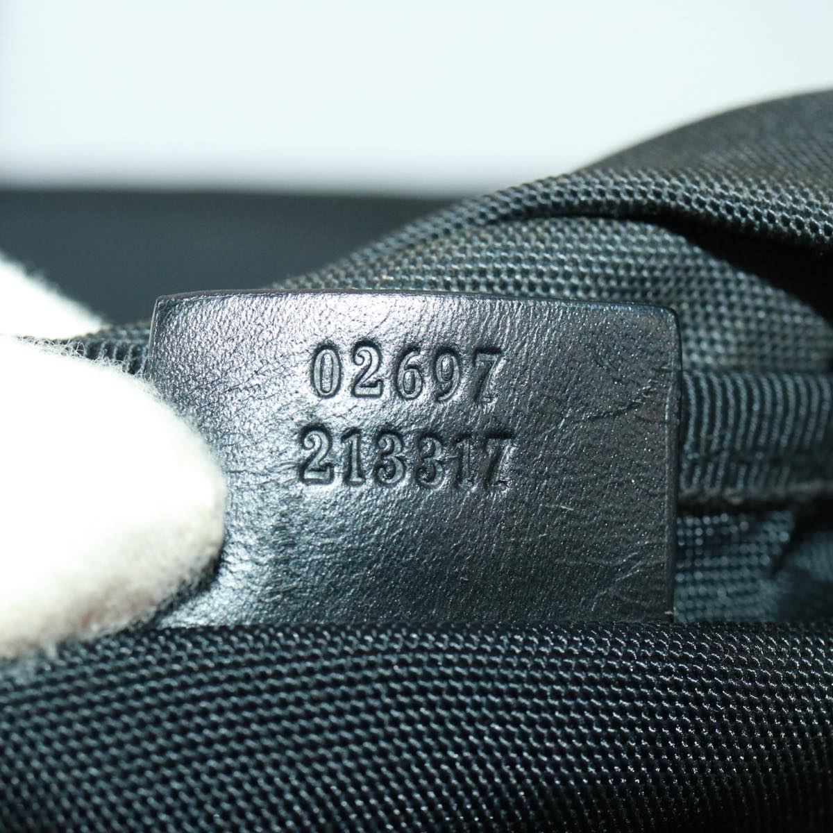 GUCCI Boston Bag Nylon Black 02697 213317 76169