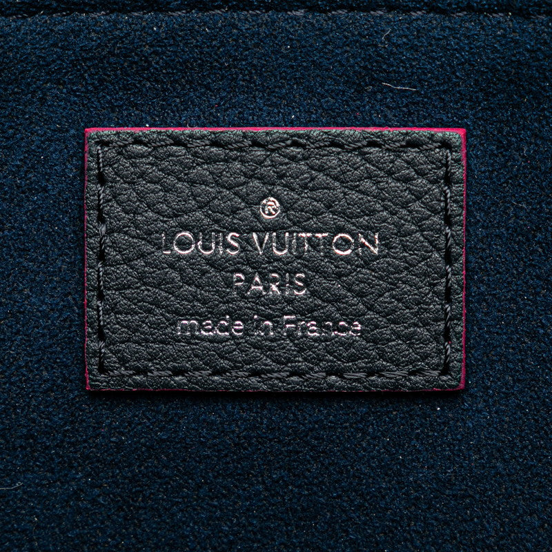 Louis Vuitton LV logo handbag shoulder bag 2WAY M42285 Navy pink leather ladies LOUIS VUITTON