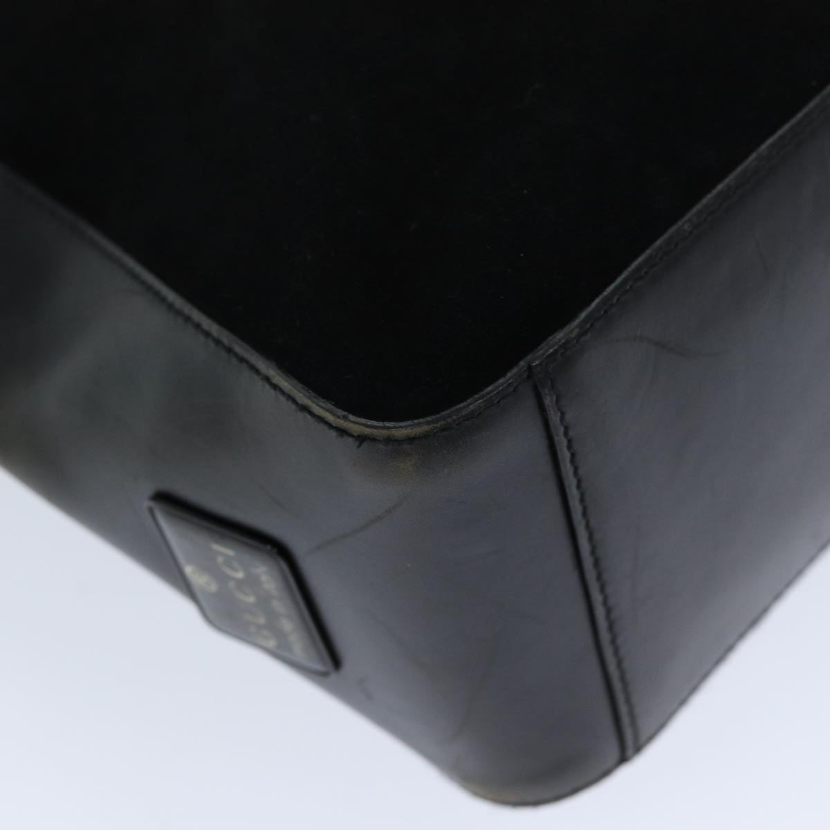GUCCI Shoulder Bag Suede Black 001 3770 76389