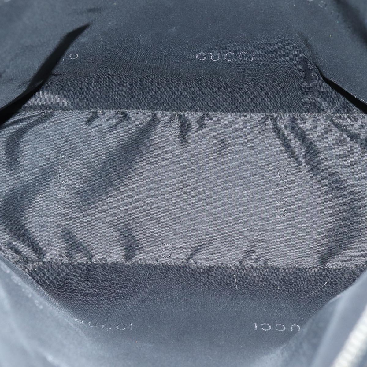 GUCCI Shoulder Bag Suede Black 001 3770 76389